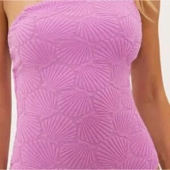 BEACH RIOT Purple Athena One Shoulder One Piece Swimsuit SZ XL - Picture 3 of 10